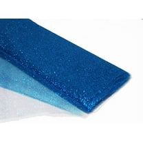 DECORATIVE SILK INC. tulle Glitter Fabric 54" by 10 Yards (30 ft) Tulle Bolt for Wedding, party and Decoration (NAVY)