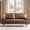 Brown-58", variant on Koby Home 70" Loveseat Sofa with Wood Frame, Mid Century Modern Couch 2 Seater, Faux Leather Love Seat for Small Spaces Brown