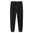 thumbnail image 4 of Mens Stretch Active Pants Casual Stylish Drawstring Pants Outdoor Lightweight Comfy Travel Hiking Work Pants with Zipper Pockets Gray M, 4 of 7