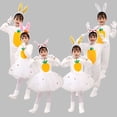 thumbnail image 2 of Niños Animal conejo blanco Cosplay disfraz niños mono jardín de infantes niñas vestido niños Pascua conejito baile ropa Sets130cm Gao Jinjia LED, 2 of 2