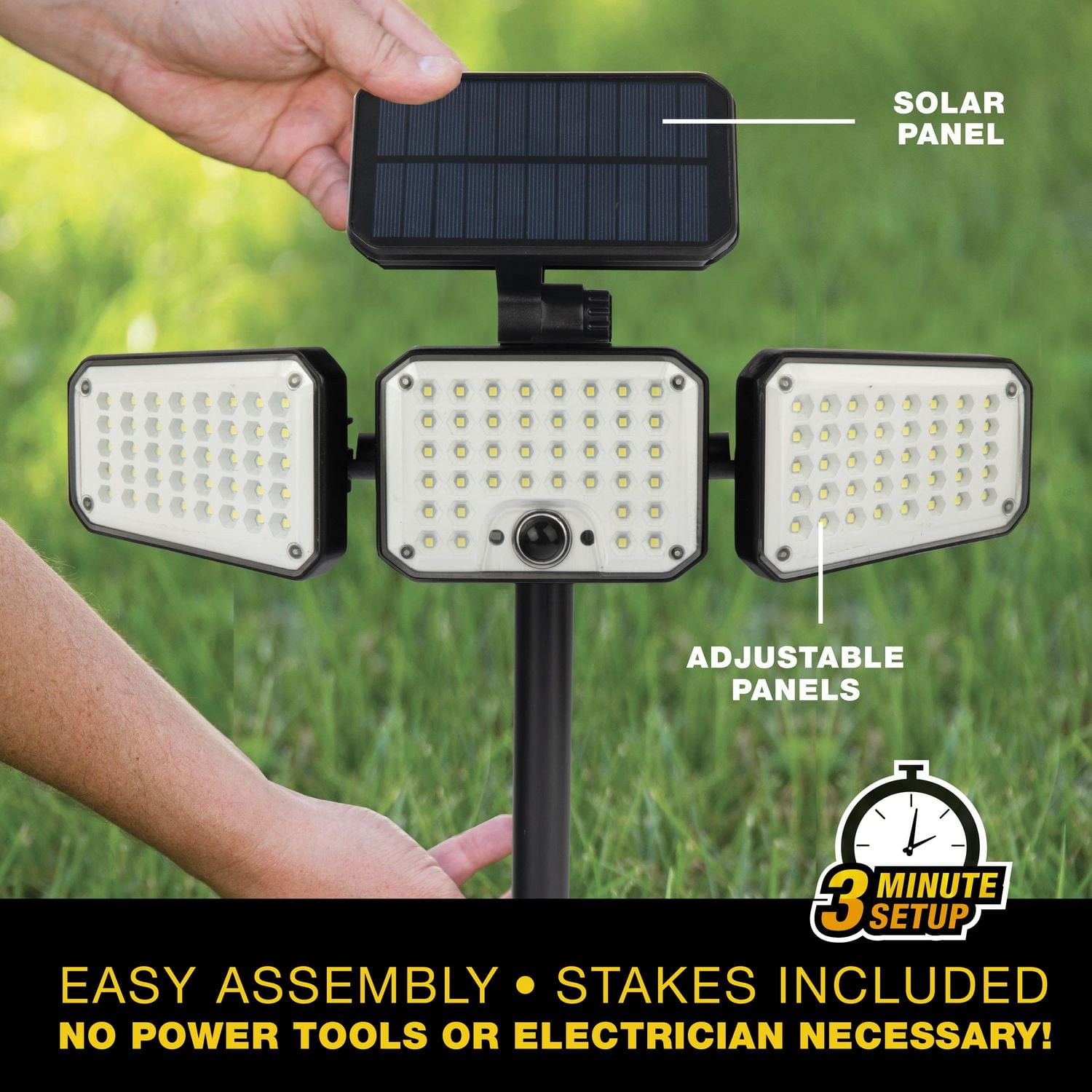 Bell and Howell Bionic Floodlight Max Solar Powered 500 Lumens Light