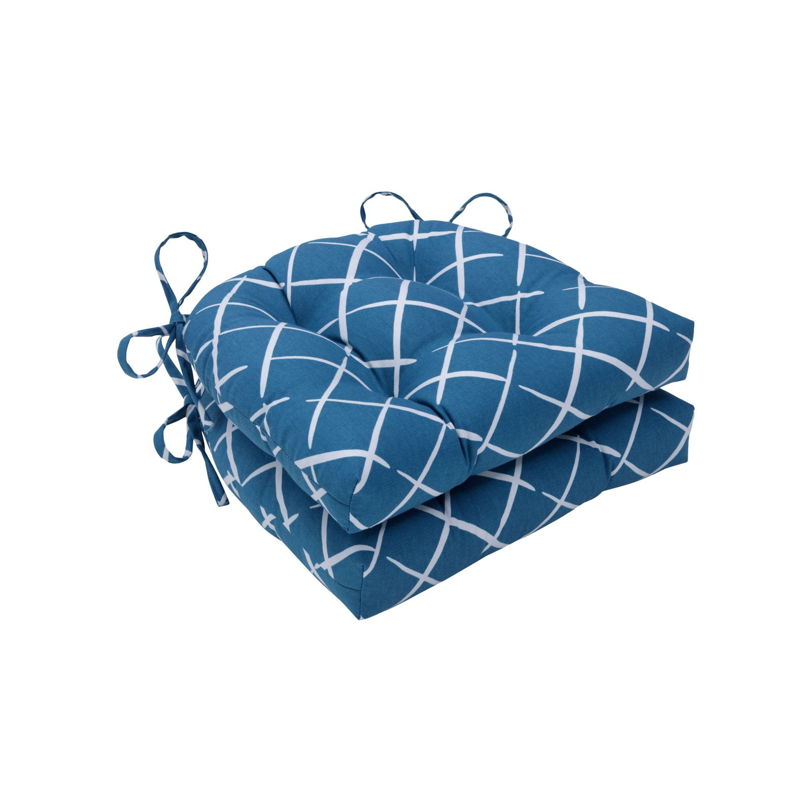 Pillow Perfect Indoor Cove End Pool Reversible Chair Pad Set of 2