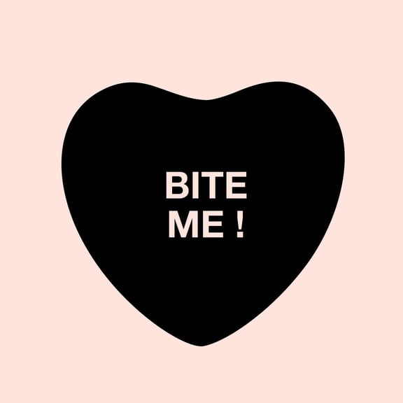 Ceybo Valentines Day Bite Me Heart Candy Wall Decals