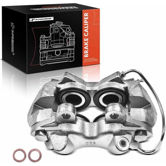 A-Premium Disc Brake Caliper Assembly Without Bracket Compatible with Ford Fairlane Falcon Mustang Ranchero Mercury Comet Cougar 1967 Front Left Driver Side