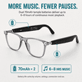 thumbnail image 5 of GenXenon AI Smart Glasses with Photochromic Lenses – 164 Languages Real-Time Translator,Open-Ear Speaker,Hands-Free Calling,IP68 Waterproof,UV Protection for Daily Wear, 5 of 10