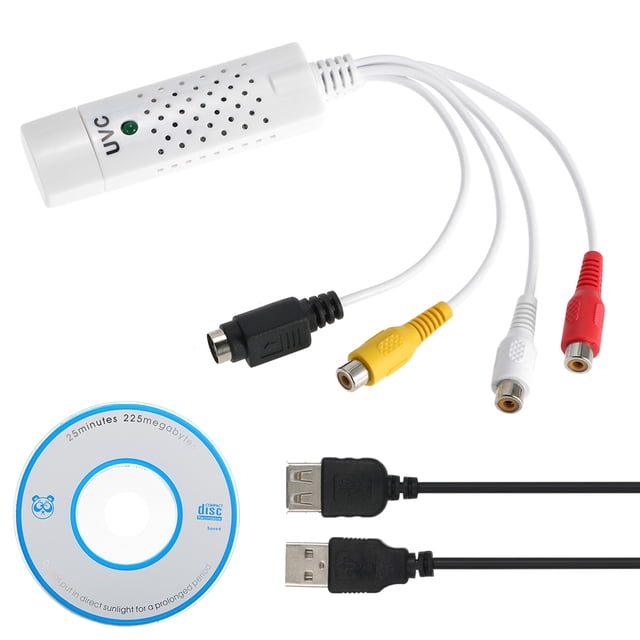 Mistaha USB 2.0 Video Audio Capture Card HD Video Converter Adapter Edit Video for Camcorder