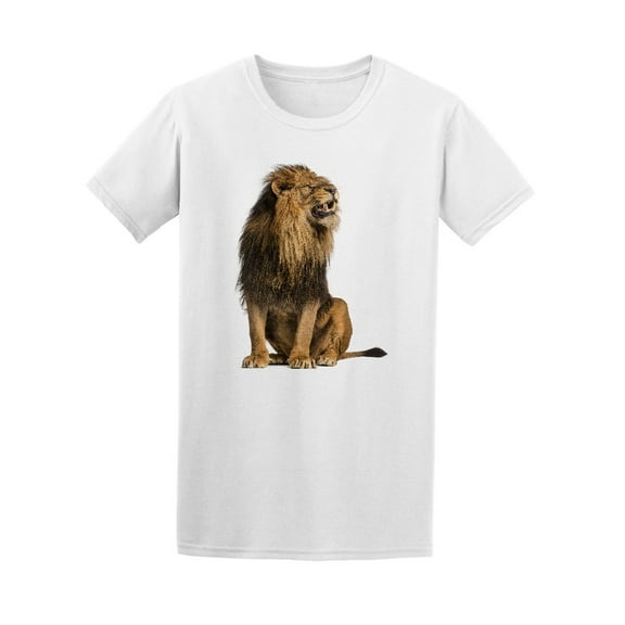 Amazing Lion, Tough Animal T-Shirt Men -Image by Shutterstock, Male 3X-Large