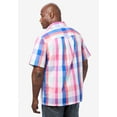 thumbnail image 2 of KingSize Men's Big & Tall Wrinkle-Resistant Short Sleeve Button Down, Printed, 2 of 5