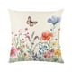thumbnail image 1 of Fundas De Cojín Con Flores 45 X 45 Cm Fundas De Cojín Con Flores Primaverales Decoración De Fundas De Cojín Para Las Vacaciones De Primavera Funda De Cojín De Lino Con Jardín De Flores, Mariposas, 1 of 7