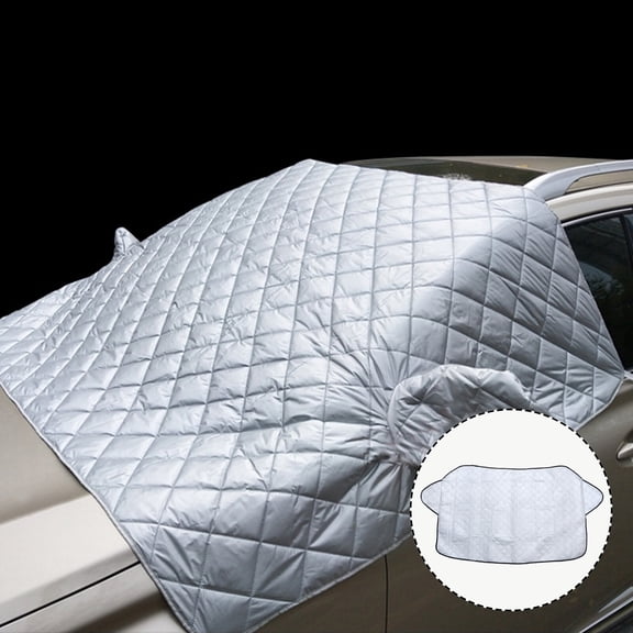 GAXIRE Heavy Duty Thickened Car Windshield Cover Fabric Protector Set for Weather