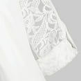 thumbnail image 4 of Aloohaidyvio Tops and Blouses ,Womens Large Size Button Lace Turn Down Collar Long Sleeve Shirt Blous, 4 of 5