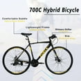 thumbnail image 4 of iYofe Hybrid Bike 700C for Men and Women, Shimano 24 Speed Road Bike, 85% Pre-assembled, City Bike Commuter Bike, White, 4 of 6