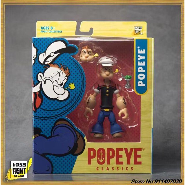 Popeye - Classic Youtooz Bluto Olive Caster Oyl Poopdeck Grandpa Colección de figuras de acción Modelo Juguetes Decoración zhangmengya LED