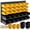 Yellow+Black-2 Boards, variant on 30 Pcs Wall Mounted Storage Bins, Garage Organizer Storage Shelf Unit Board 25.2" x 16.2"