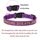 thumbnail image 3 of Collar de identificación de perro personalizado, collar de teléfono con nombre de mascota bordado, 3 of 5