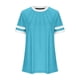 thumbnail image 4 of Pantalones Cortos para las Mujeres Sexy Cuello Redondo de Moda Casual de Manga Corta de Poliéster, Blusa de Verano de Primavera para el Uso Diario, 4 of 4
