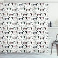 thumbnail image 1 of Ambesonne Dog Lover Shower Curtain, Dachshund Puppies, 69"Wx84"L, Multicolor, 1 of 3