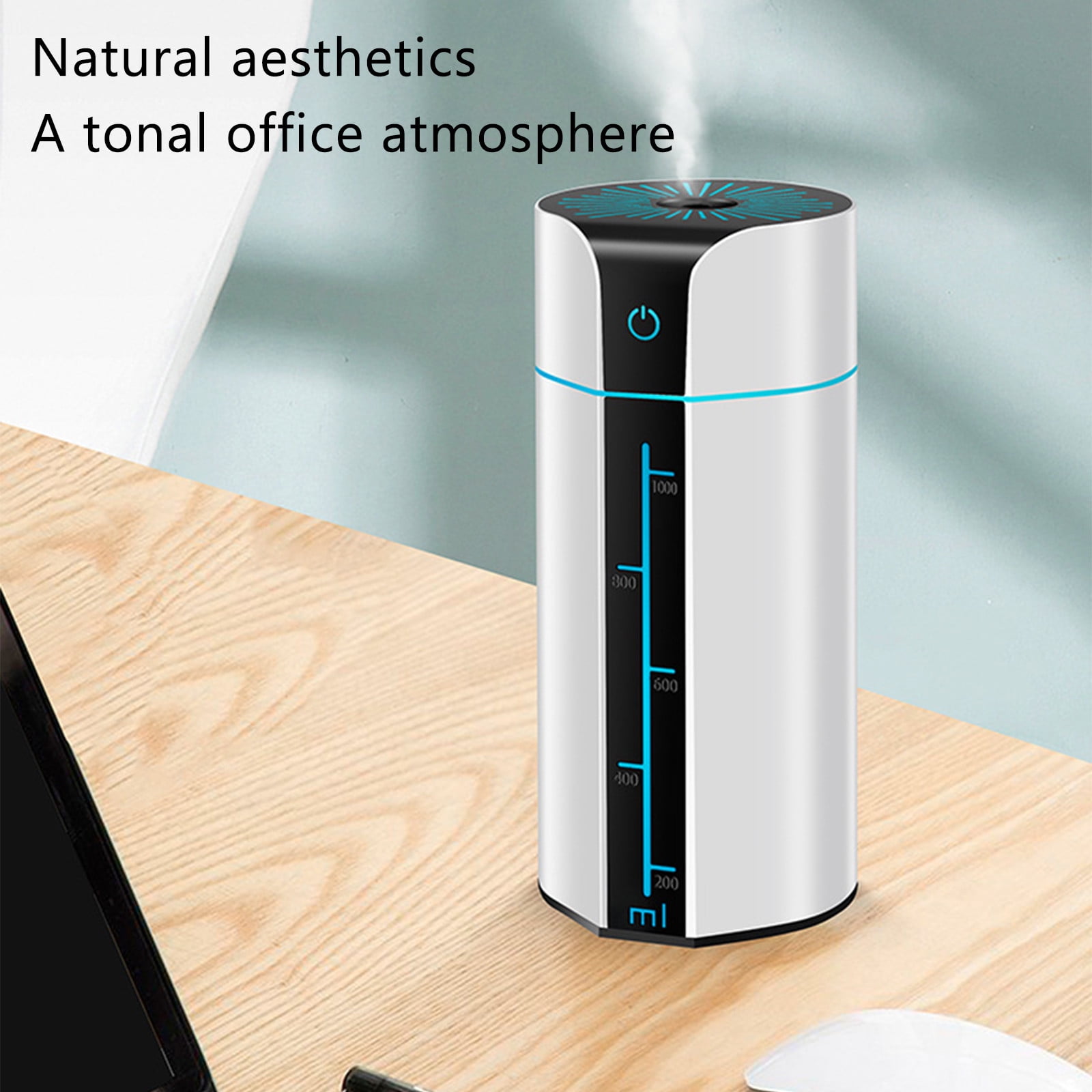 Finelylove Cool Mist Humidifiers For Babies, 1000ML Quiet And Small Humidifier For Bedroom Nightstand, Space Saving, Auto Shut Off With LED Night Light