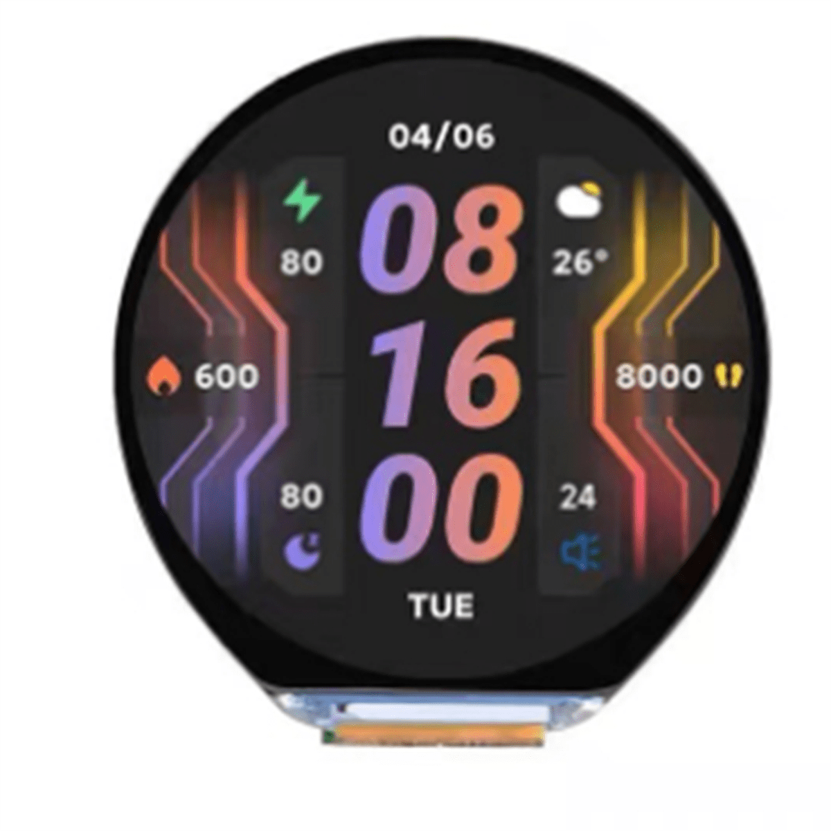 ESP32 S3 Development Board 1.46inch Round LCD 1.46inch Display 412x412 QMI8658 Sensor/MIC/SD/MP3 Audio No Cover Panel,1 * Development Board