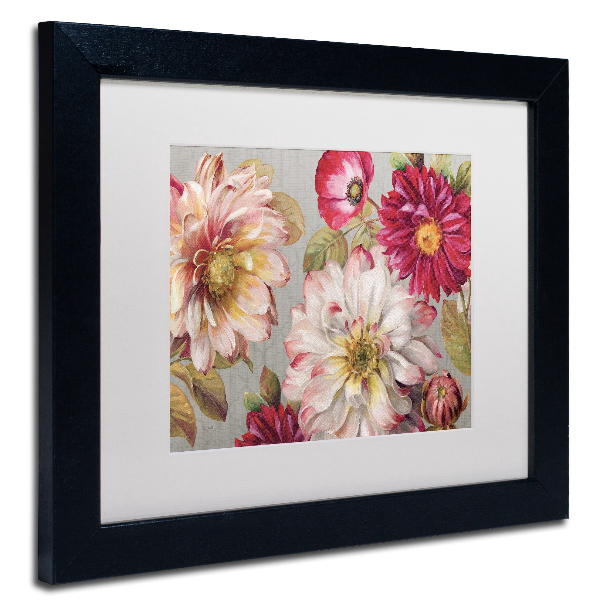 Trademark Fine Art "Classically beautiful I" Canvas Art by Lisa Audit, White Matte, Black Frame