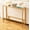 Gold2, variant on MAJARO Small Modern Console Table for Entryway, Tempered Glass with Metal Frame Sofa Table for Living Room, Hallway, Office (Double-Layer, Gold)