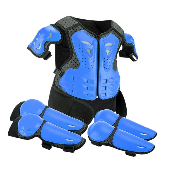 APLVFFZH Generic Dirt Bike Gear Chest Spine Back Protector Wear Resistant Kids Motorcycle Blue