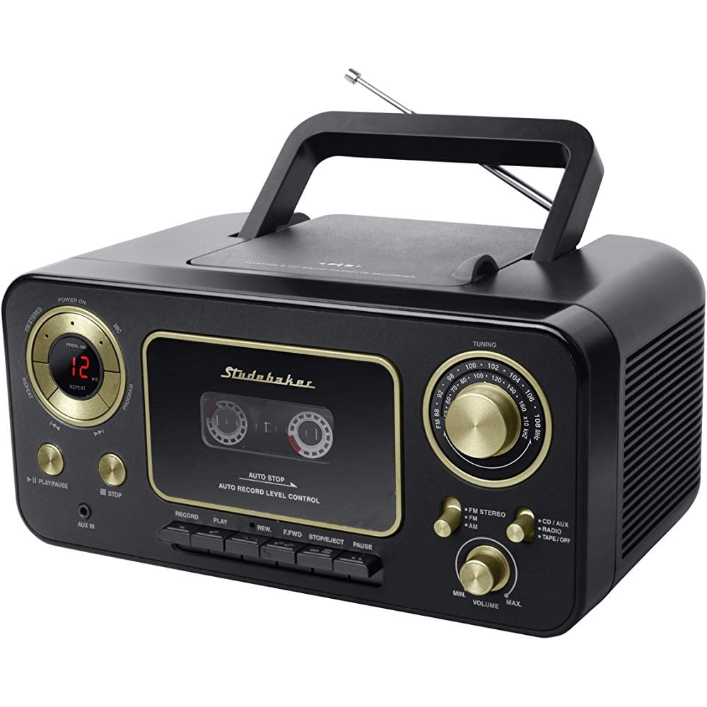 Studebaker SB2135BG Portable CD Player With AM FM Radio And Cassette Studebaker SB2135BG Portable CD Player With AM FM Radio And Cassette