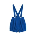 thumbnail image 1 of Odeerbi Niños Niñas Verano Total Shorts Dance Party Performance Suspenders Shorts, 1 of 9