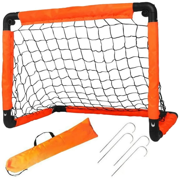 Kids Soccer Goal Portable Soccer Ball Net Small Foldable Goals for Backyard