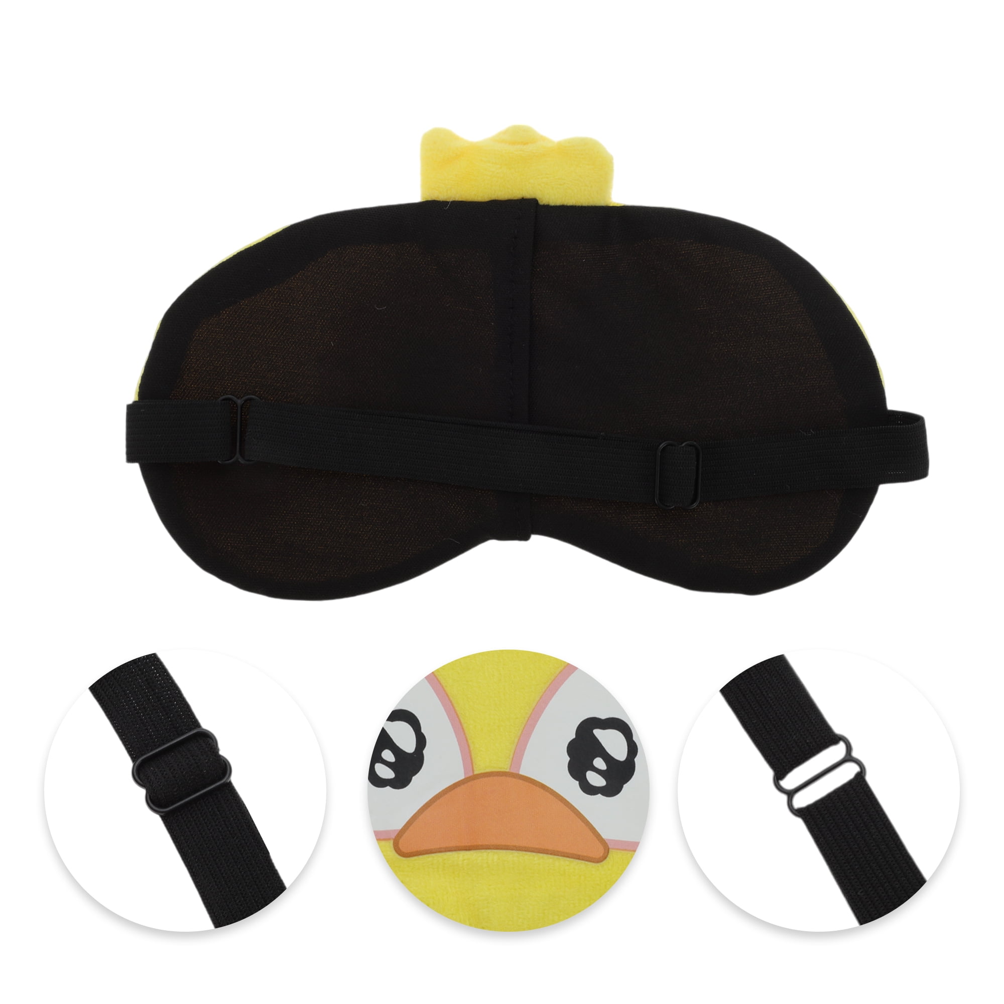 Unique Bargains Portable Crown Duck Sleep Mask for Home and Travel Yellow