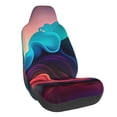 thumbnail image 1 of Wukai Colorful Surreal Landscape Full Set Car Seat Covers with Soft Padding Universal Auto Front Seats Protector and Cushion Mat, 1 of 5