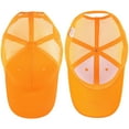 thumbnail image 4 of Falari Trucker Hat 2-Piece Set, 6 Panel, Cotton Mesh, Adjustable Size Baseball Cap - Gold & Gold, 4 of 7