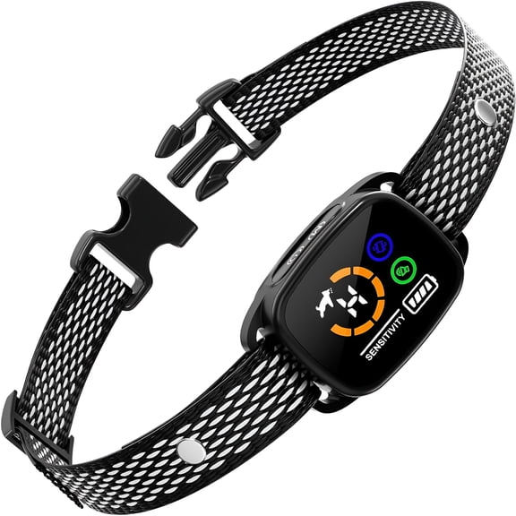 GASTROPOD Bark Collar for Small Dogs 5-15 lbs, Shockless Anti Barking Collar with Beep & Vibration, Rechargeable Smart Training Device