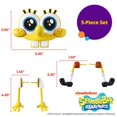 thumbnail image 5 of Decoset Bob Esponja Creaciones Pastel Topper Set De Fiesta De Cumpleaños De 5 Piezas Con Cara Llamativa Y 2 Brazos Y 2 Piernas, 5 of 5