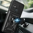 thumbnail image 4 of for Xiaomi Redmi 12C 4G Case with Slide Camera Cover for Men, Military Grade Drop Protective Phone Cover Case with Ring Kickstand for Xiaomi Redmi 12C 4G /Redmi 11A 4G SJ Blue, 4 of 10