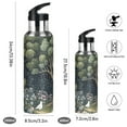 thumbnail image 2 of Yayeee 33oz Insulated Water Bottle Double Wall Stainless Steel with Flip Straw Lid, Green Forest Scene, 2 of 7