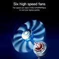 thumbnail image 4 of COOLCOLD F5 RGB Laptop Cooler 6 ventiladores Laptop Cooling Stand Mute COOLCOLD Refrigerador portátil, 4 of 8