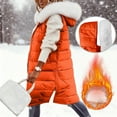 thumbnail image 2 of Niaviben Long Vest for Women Sleeveless Long Puffer Vest Women Quilted Vest Women Womens Long Puffer Vest Jackets for Women Jacket Women Womens Vests Orange M, 2 of 9