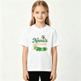 thumbnail image 2 of Nanas Little Caterpillar Girls Graphic Tee, Cute Insect Bug 100% Cotton Kids Short Sleeve T-Shirt, 2 of 5