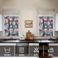thumbnail image 4 of Pioneer Kitchen Curtains and Valance Set 36 Inch Tier Vintage Rose 3 Pieces Set Dining Room Small Curtain Drapes Cafe Curtains Valance for Home Decor Rod Pocket, 4 of 6