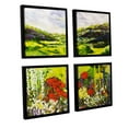 thumbnail image 2 of ArtWall Allan Friedlander "Meadow Lark" 4-Piece Floater-framed Canvas Square Set, 2 of 2