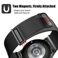 thumbnail image 3 of MSHUN Metal Band Compatible with Samsung Galaxy Watch 5 40mm 44mm/Watch 5 Pro LTE/Galaxy Watch 4 40mm 44mm/Watch 4 Classic 42mm 46mm, No Gap Mesh Loop Magnetic Bands Adjustable Strap (Black), 3 of 6
