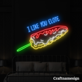 thumbnail image 3 of Craftnamesign I Like You Elote Neon Sign Mexican Food Shop Restaurant Wall Art, 3 of 4