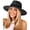 Black, variant on Womens Mens Wide Brim Straw Panama Hat Fedora Summer Beach Sun Hat UPF Straw Hat for Women Khaki