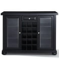 thumbnail image 3 of Bowery Hill Contemporary Wood Sliding Top Bar Cabinet in Black, 3 of 10