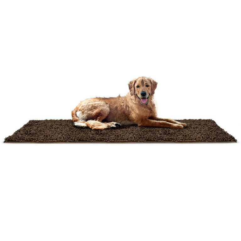 FurHaven Pet Products Muddy Paws Towel & Shammy Rug for Dogs & Cats - Mud,  Runner 