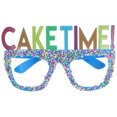 thumbnail image 1 of KAKOWELY Accesorio decorativo de vidrio para cumpleaños, marco de anteojos, gafas para fiesta de cumpleaños, accesorio para fotomatón, 1 of 5