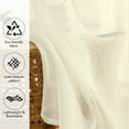 thumbnail image 2 of XUEYU Sheer Curtains 72 Inch Long, Window Curtain Panels, Rod Pocket Voile Sheer Panel Drapes, Light Filtering for Bedroom, Living Room, Yard, 2 Panels, 52" W x 72" L, Yellow, 2 of 7