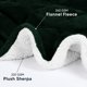 thumbnail image 3 of Manta Sherpa Blanket Utopia Bedding, 130 x 150 cm, color verde bosque, 3 of 8