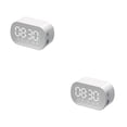 thumbnail image 1 of Altavoz inalámbrico Seitruly Bluetooth Subwoofer estéreo Reloj despertador Blanco 2piezas, 1 of 6
